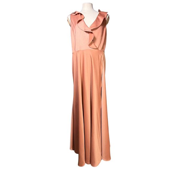 Anthropologie x BHLDN Sachin & Babi Tansy Satin Maxi Dress Sedona Sunset Sz 16 - Picture 1 of 16